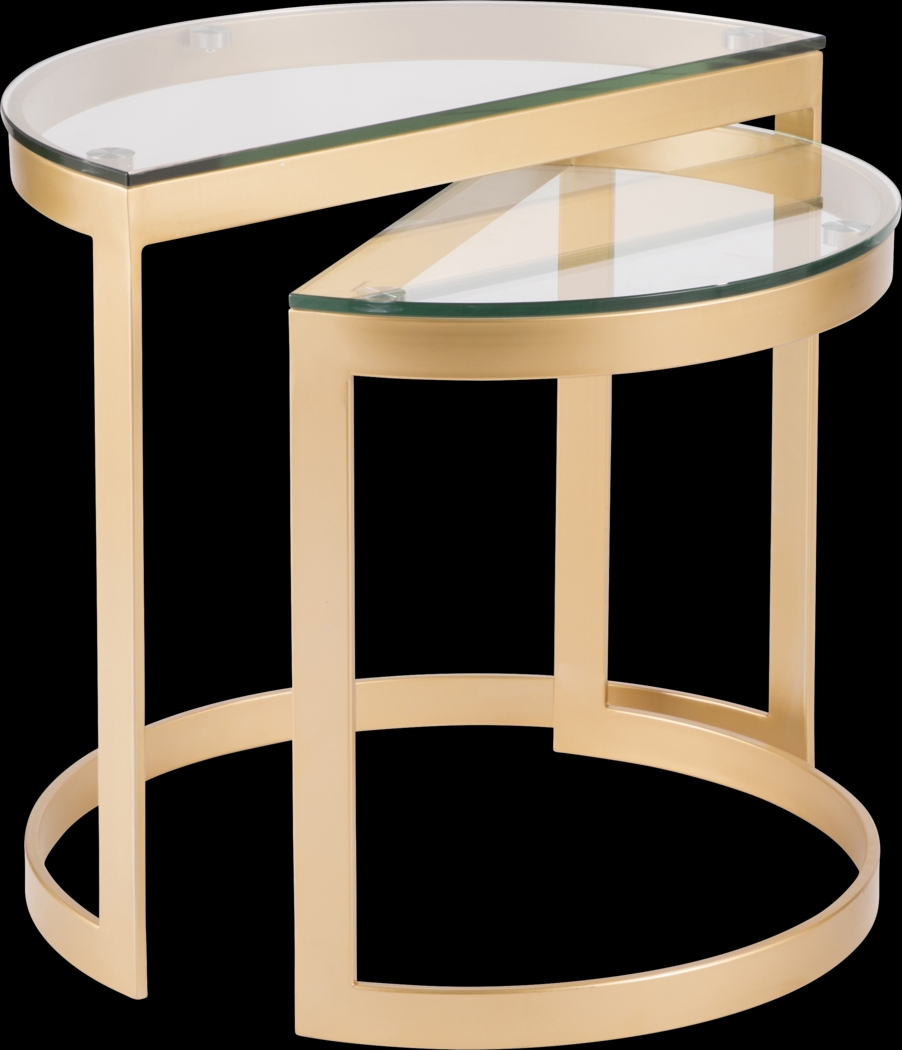 Daleford Gold Set of 2 Nesting Tables - Thumbnail - Image 1