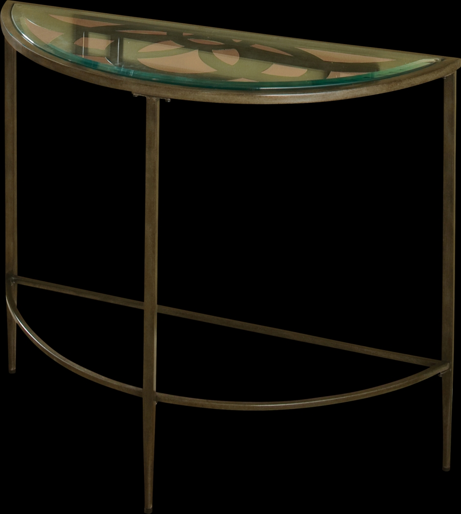 Dalen Brown Demilune Accent Table - Thumbnail - Image 1