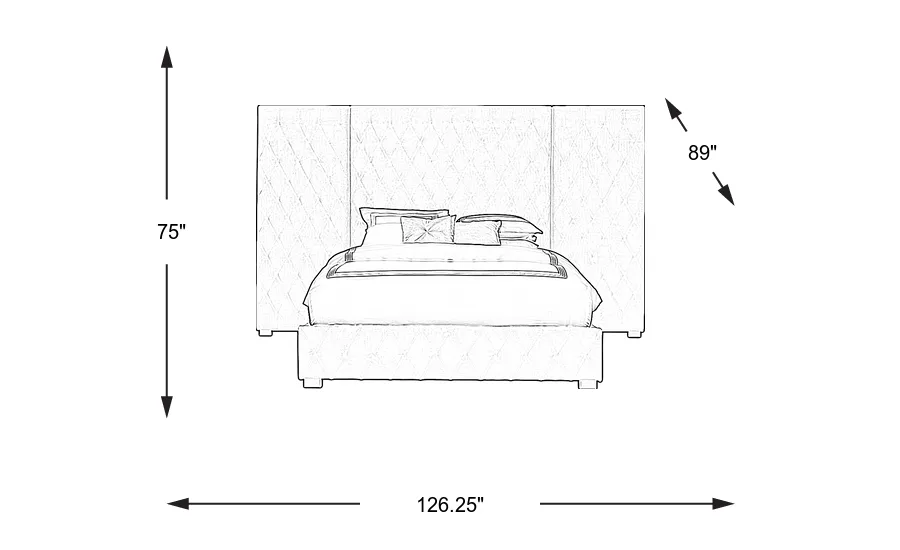 Dimension Image. Please refer to the Dimension Tab on this page for dimension details.