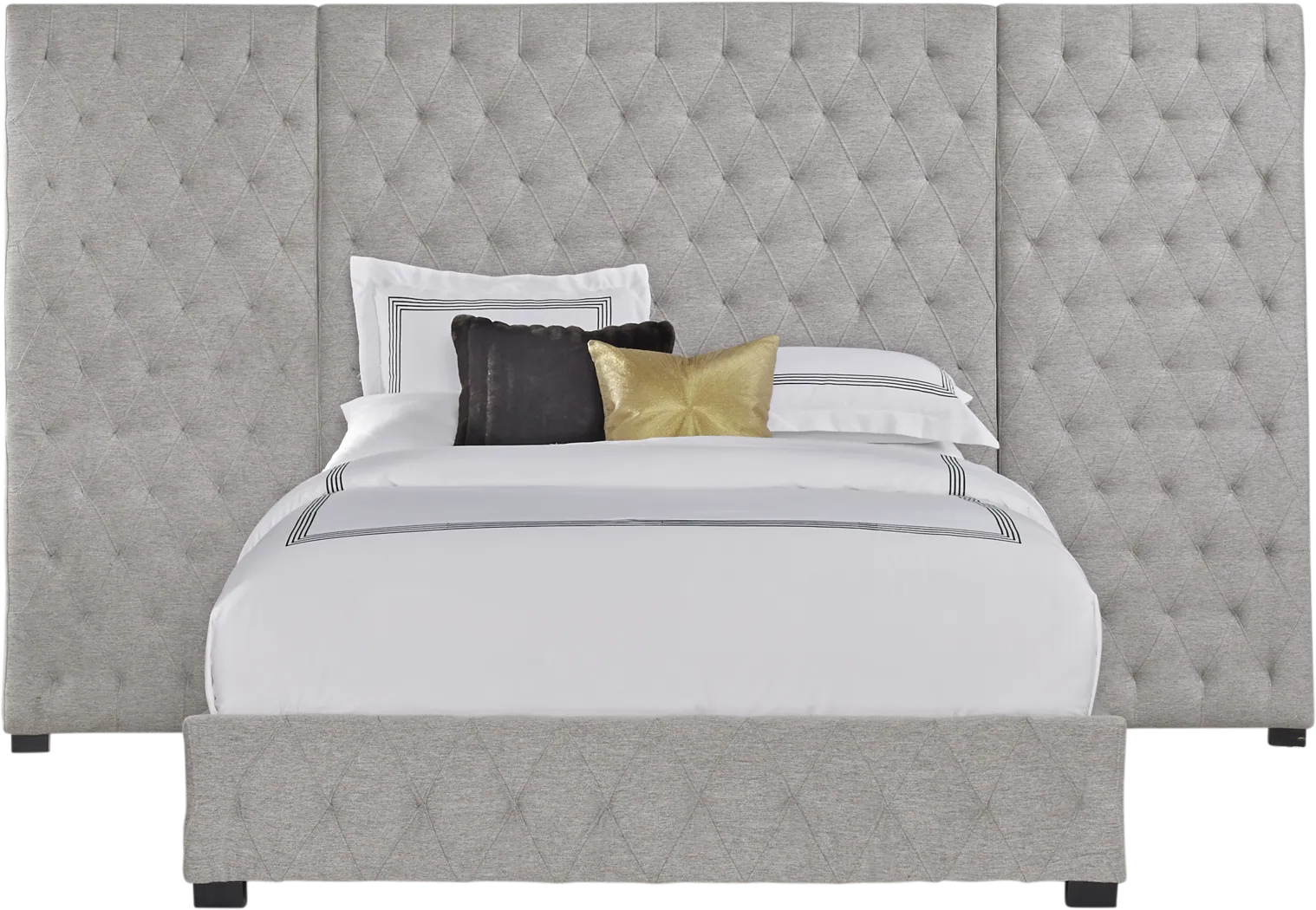 Park Slope White 9 Pc King Bedroom with Wall Bed - Thumbnail - Image 2