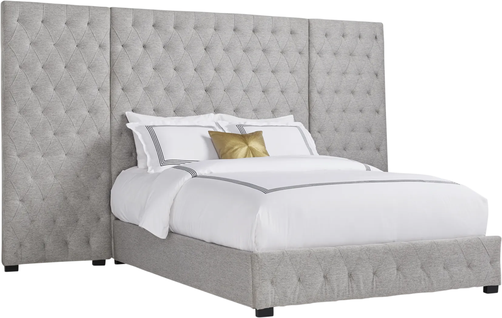 Park Slope White 7 Pc Queen Bedroom with Wall Bed - Thumbnail - Image 3