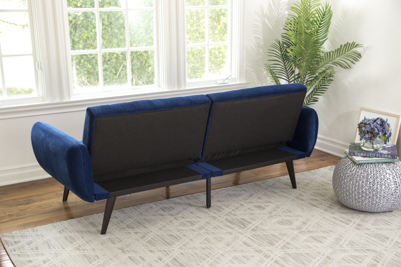 Dalessio Blue Futon - Thumbnail - Image 4