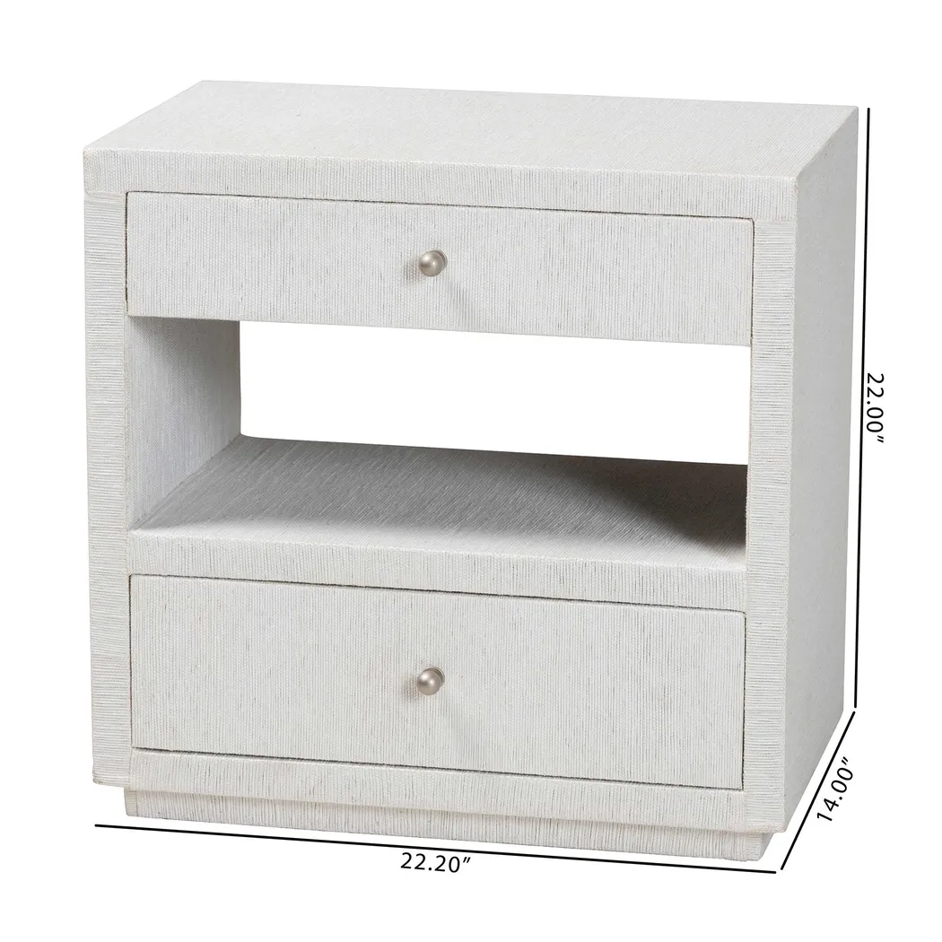 Dalid White Nightstand - Thumbnail - Image 10