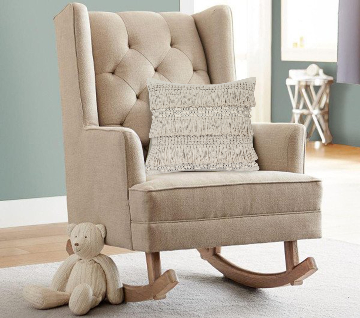 Dalinda Beige Accent Pillow - Thumbnail - Image 4