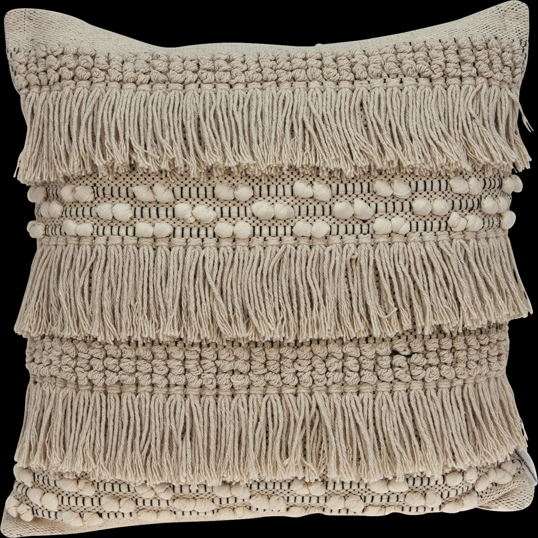 Dalinda Beige Accent Pillow - Thumbnail - Image 1