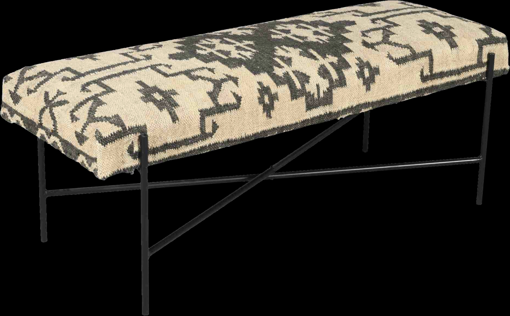 Dalkai Black Bench - Thumbnail - Image 1