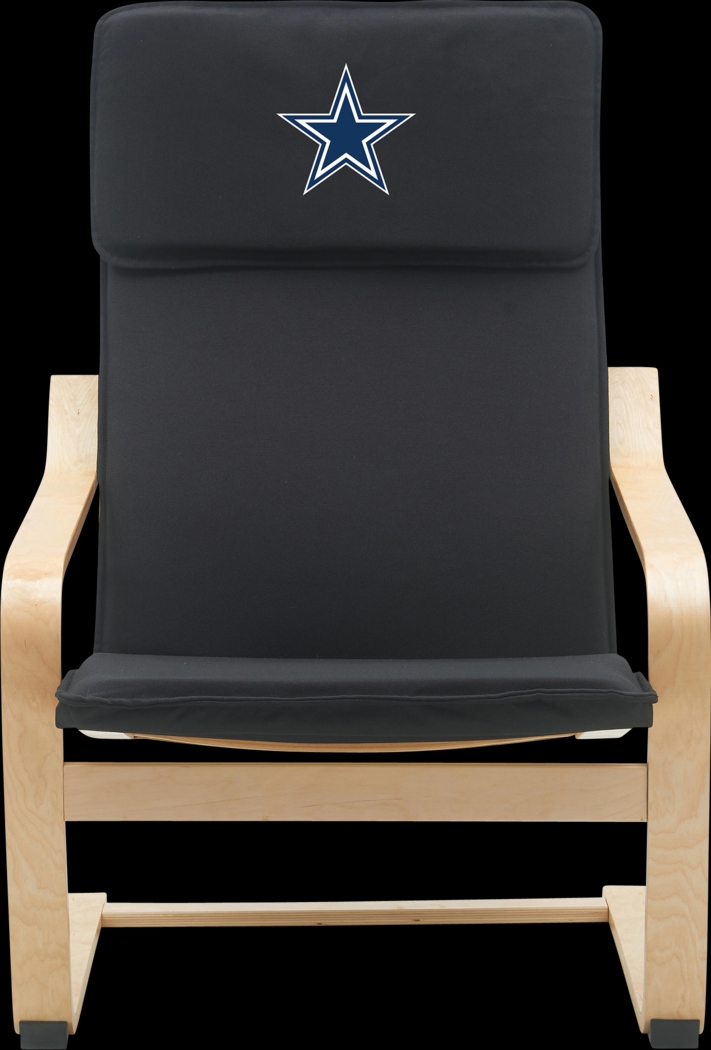 Dallas Cowboys Black Accent Chair - Thumbnail - Image 3