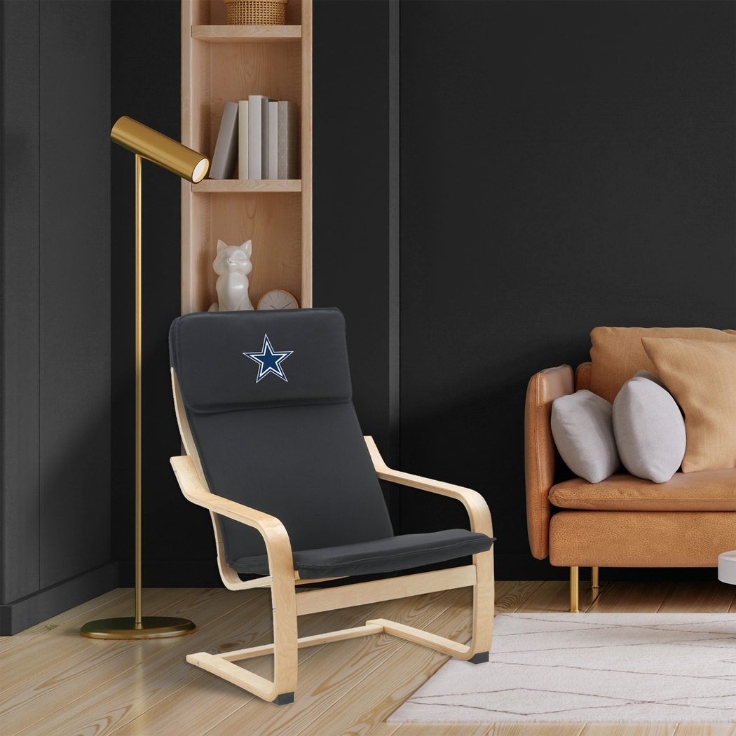 Dallas Cowboys Black Accent Chair - Thumbnail - Image 4