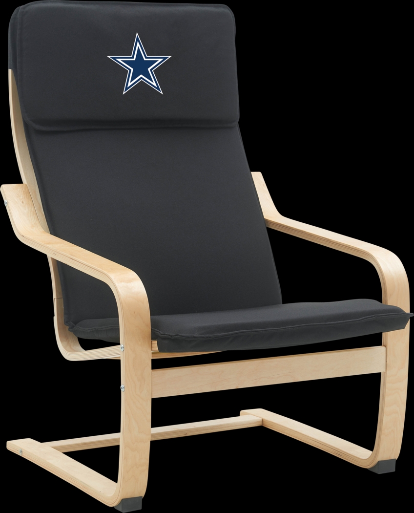 Dallas Cowboys Black Accent Chair - Thumbnail - Image 1