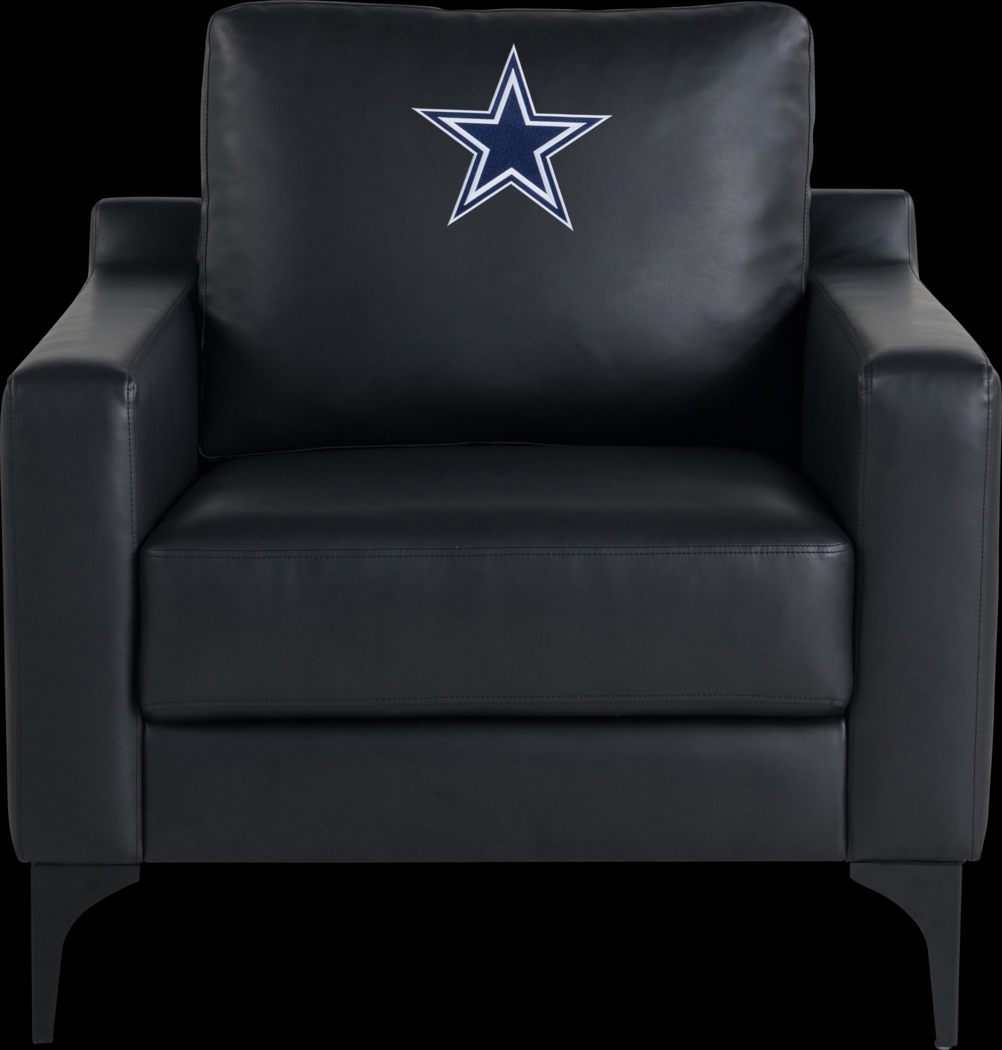 Dallas Cowboys Black Accent Chair - Thumbnail - Image 3
