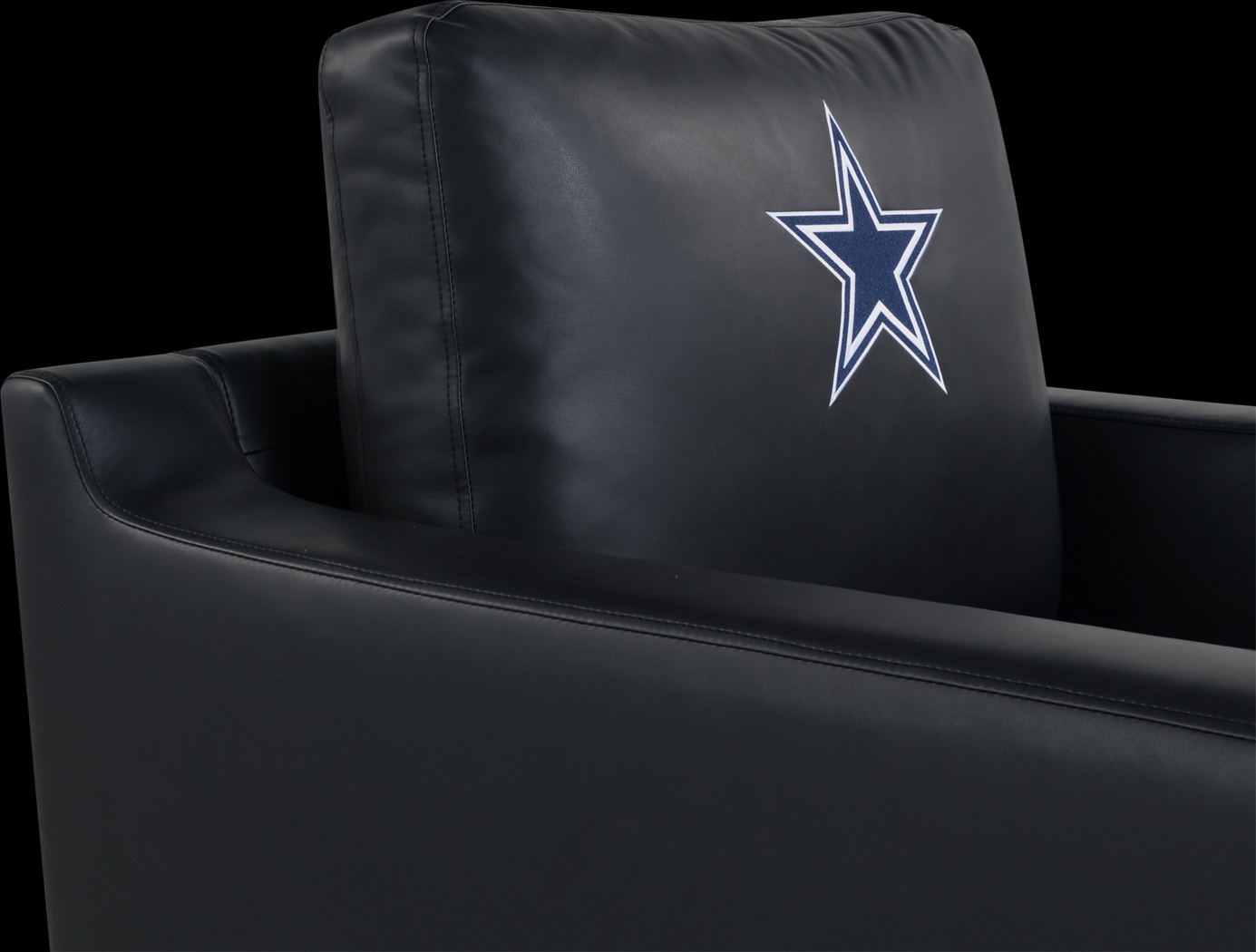 Dallas Cowboys Black Accent Chair - Thumbnail - Image 4