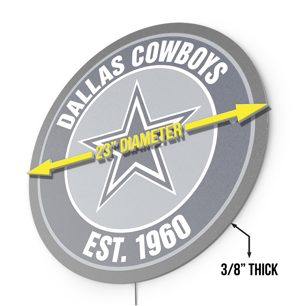 Dallas Cowboys LED Wall Decor - Thumbnail - Image 7