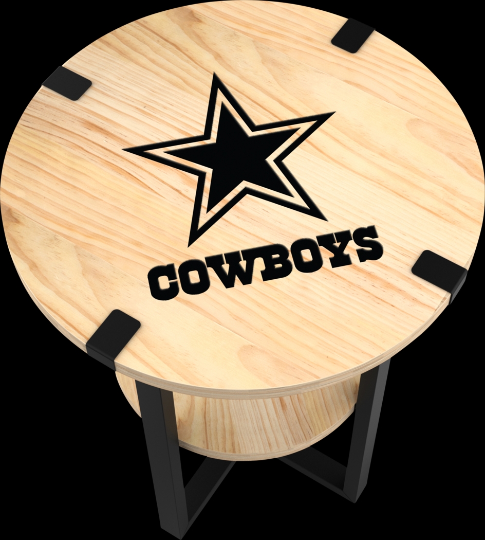 Dallas Cowboys Side Table - Thumbnail - Image 4