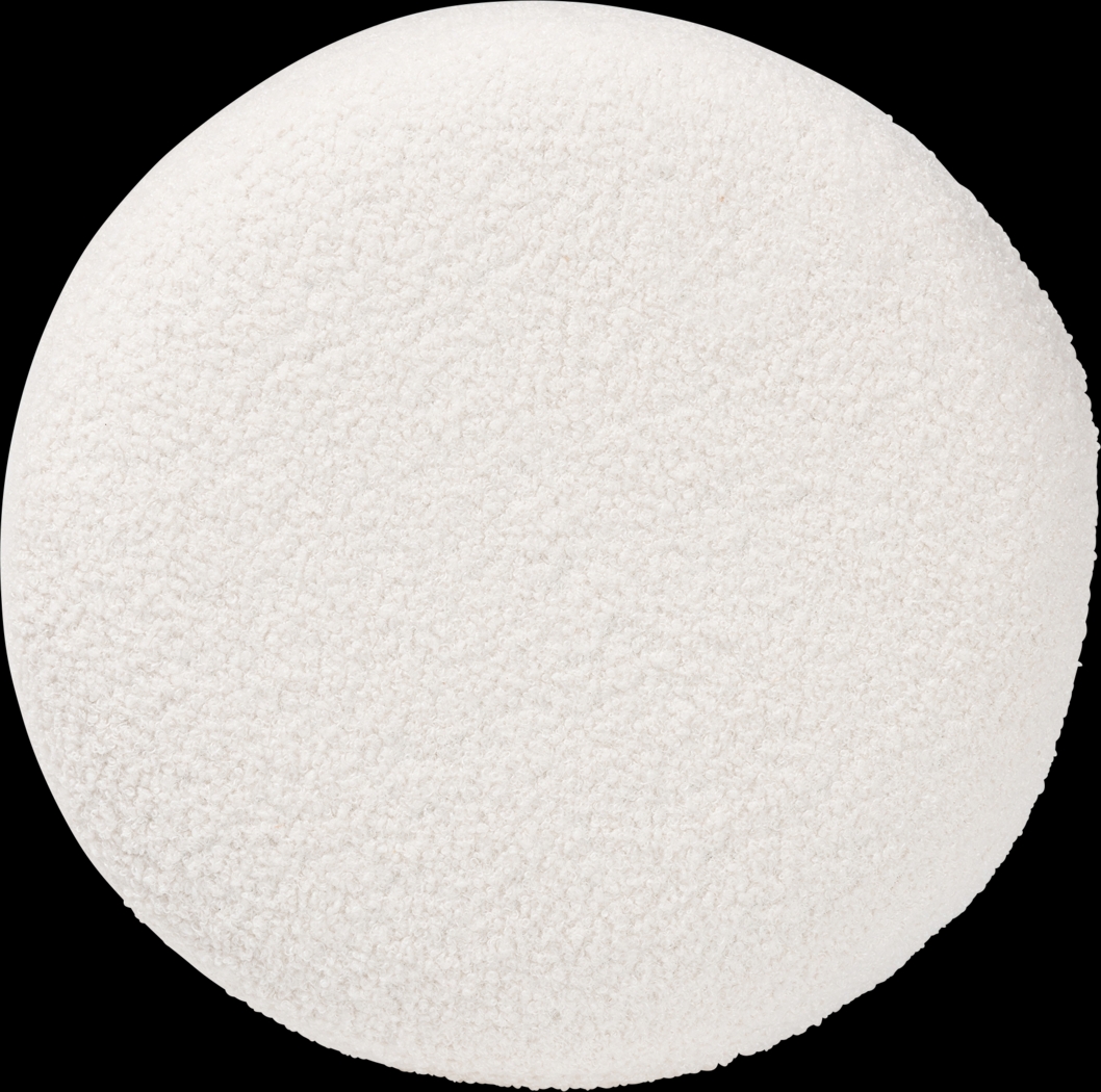 Dallyon Ivory Ottoman - Thumbnail - Image 3