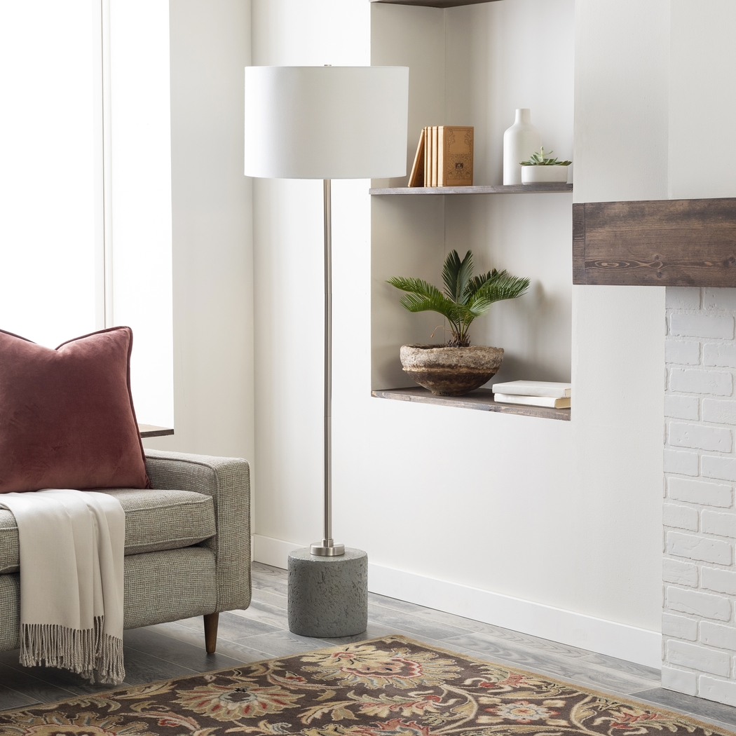 Dalroy Bay Gray Floor Lamp - Thumbnail - Image 2