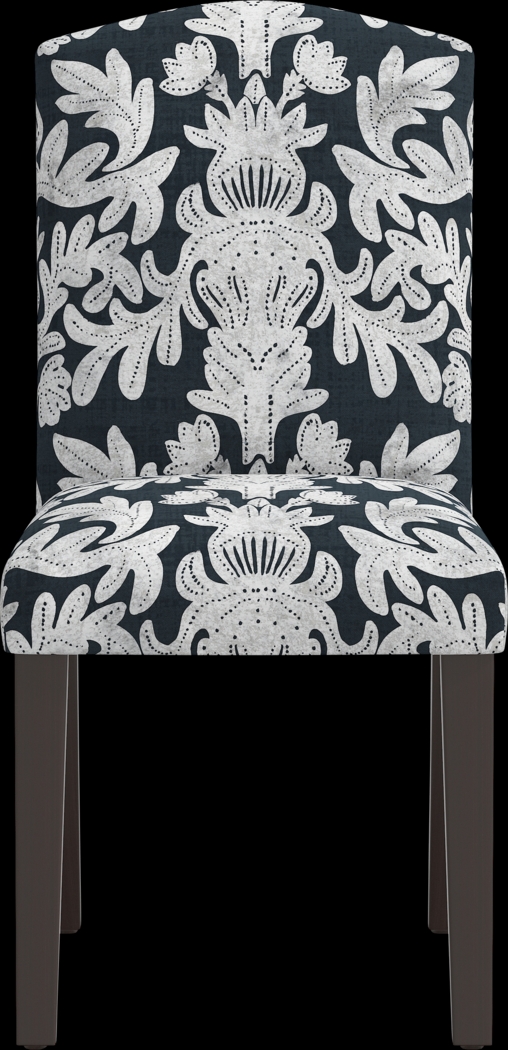 Dalzell Dark Blue Side Chair - Thumbnail - Image 2
