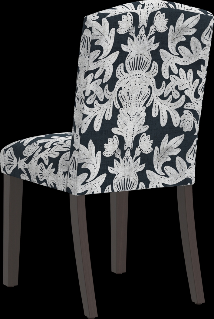 Dalzell Dark Blue Side Chair - Thumbnail - Image 4