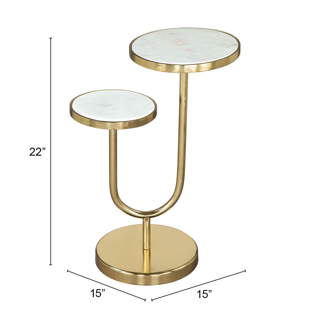 Dalzell White End Table - Thumbnail - Image 11