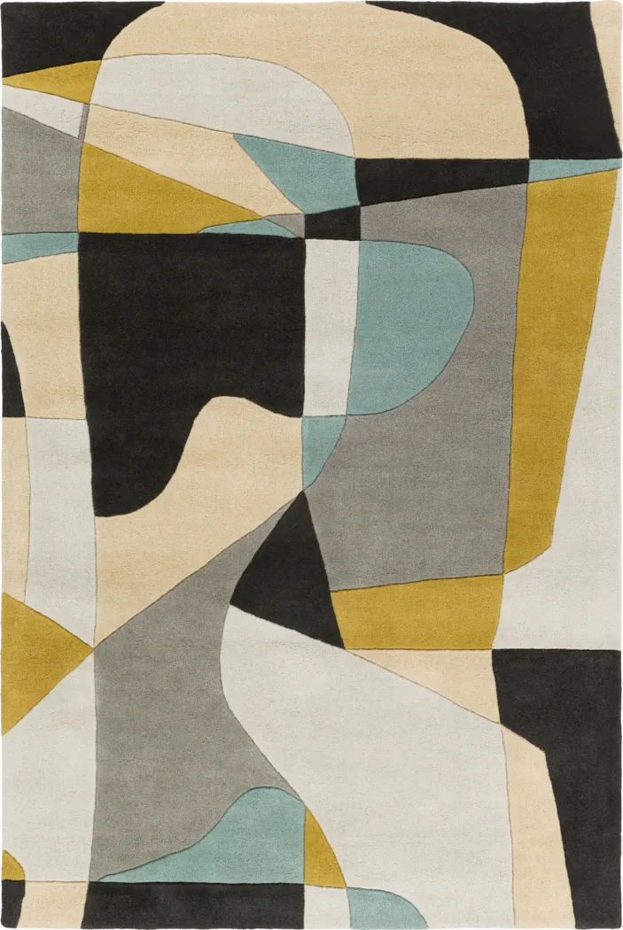 Damali Olive 6' x 9' Rug - Thumbnail - Image 1