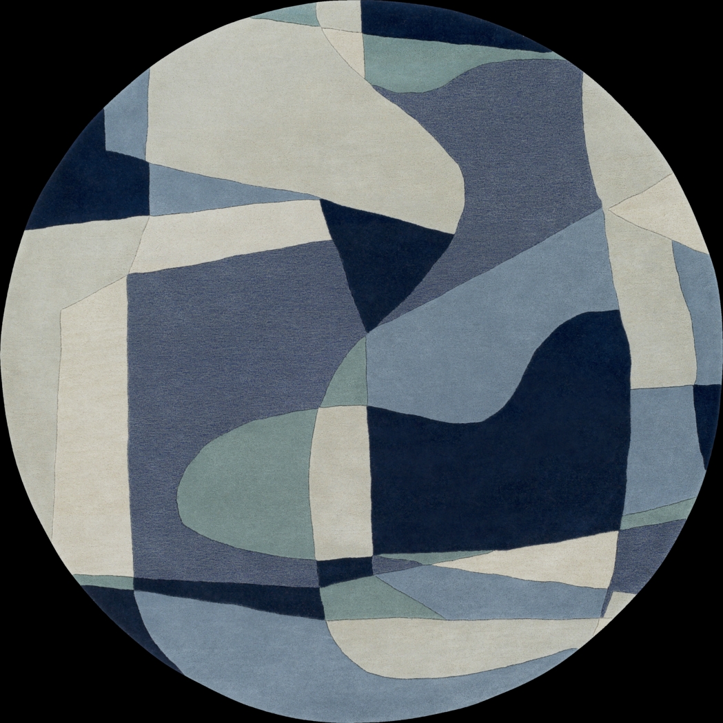 Damali Teal 8' Round Rug - Thumbnail - Image 1