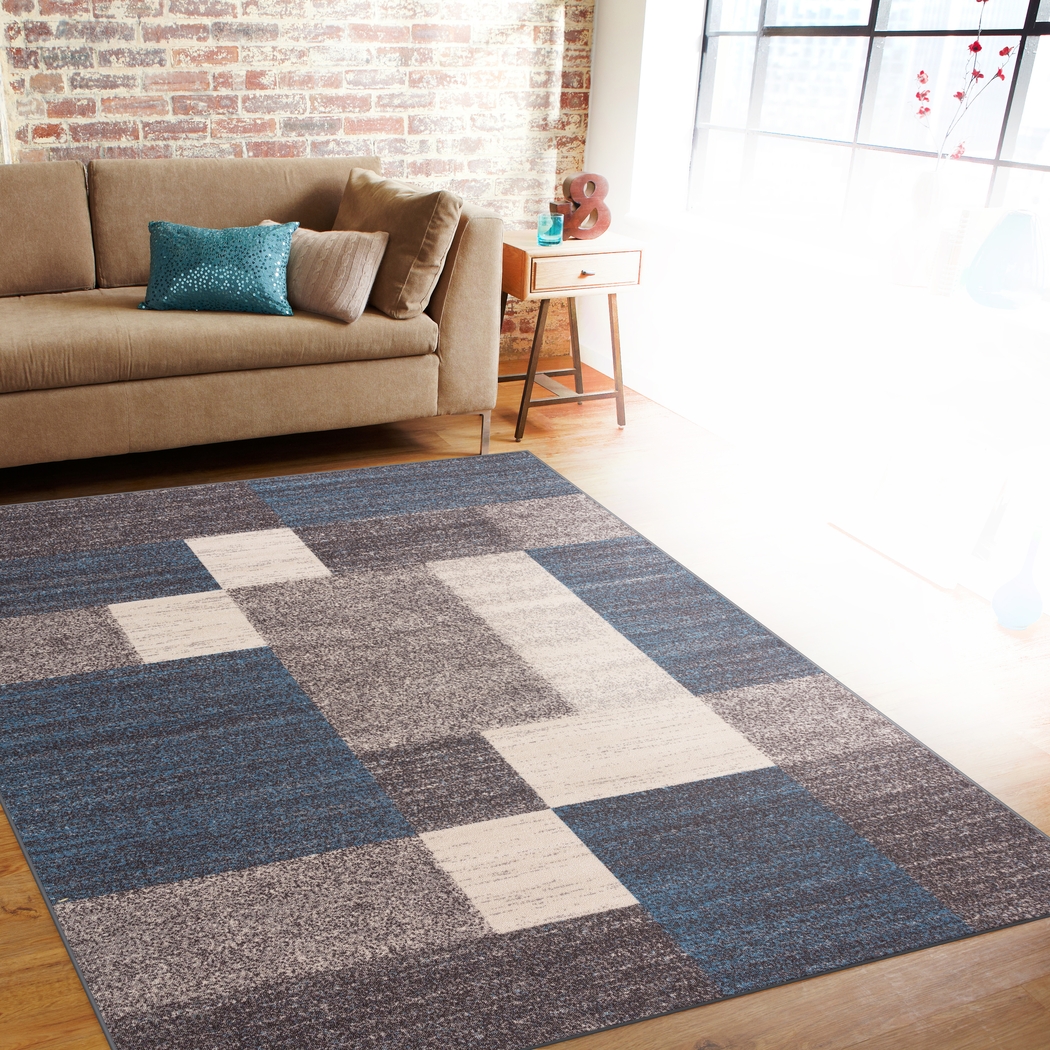 Damalis Blue 7'10 x 10' Rug - Thumbnail - Image 3
