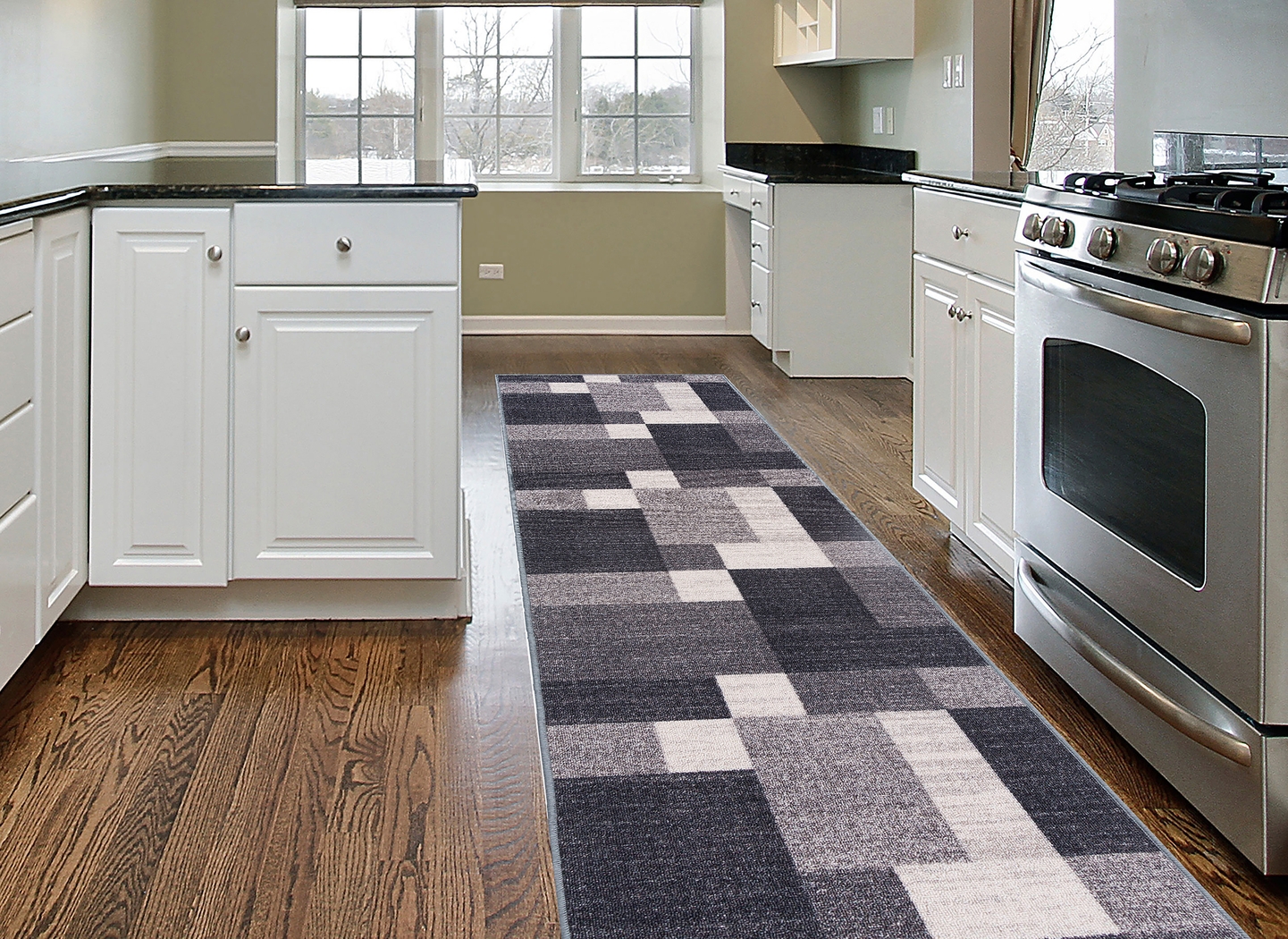 Damalis Gray 2' x 7' Runner Rug - Thumbnail - Image 3