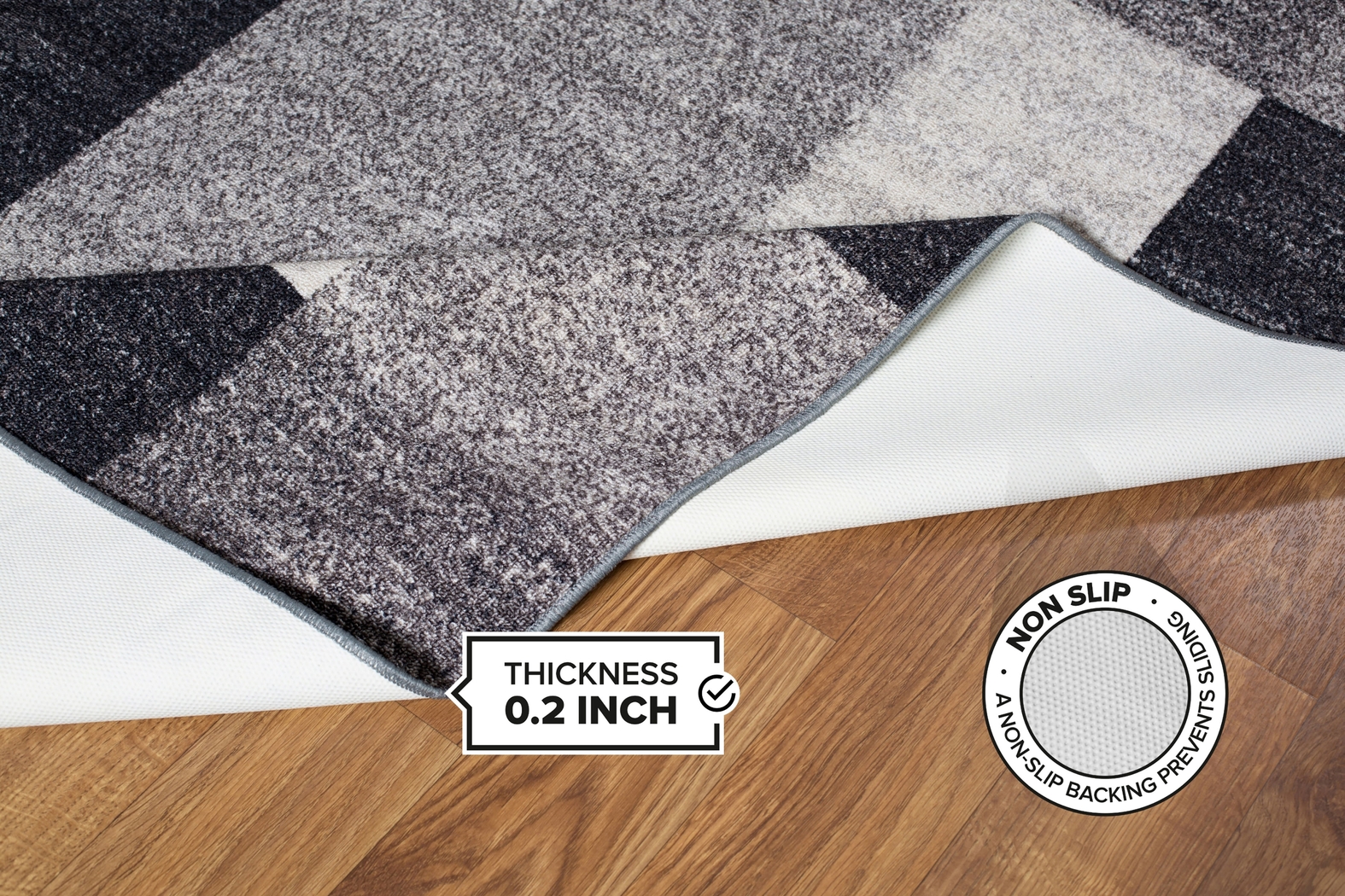 Damalis Gray 7'10 x 10' Rug - Thumbnail - Image 2