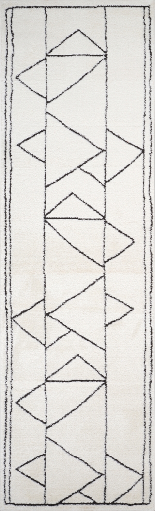 Damaray Black 2'6 x 10' Runner Rug - Thumbnail - Image 1