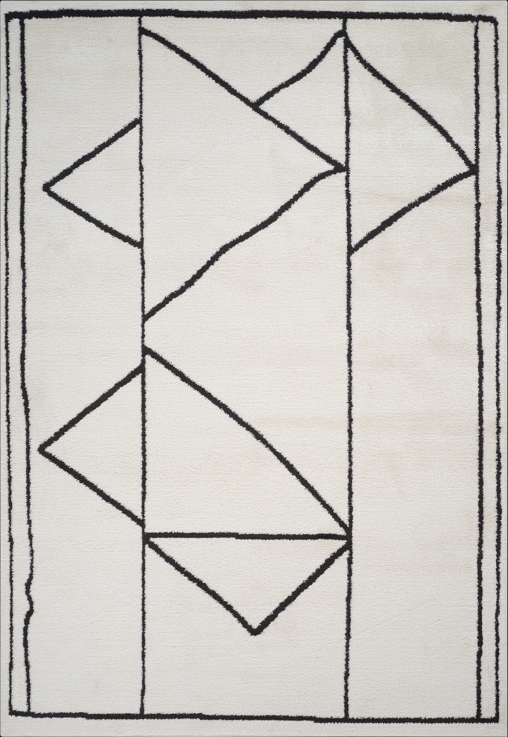 Damaray Black 3'6 x 5'6 Rug - Thumbnail - Image 1