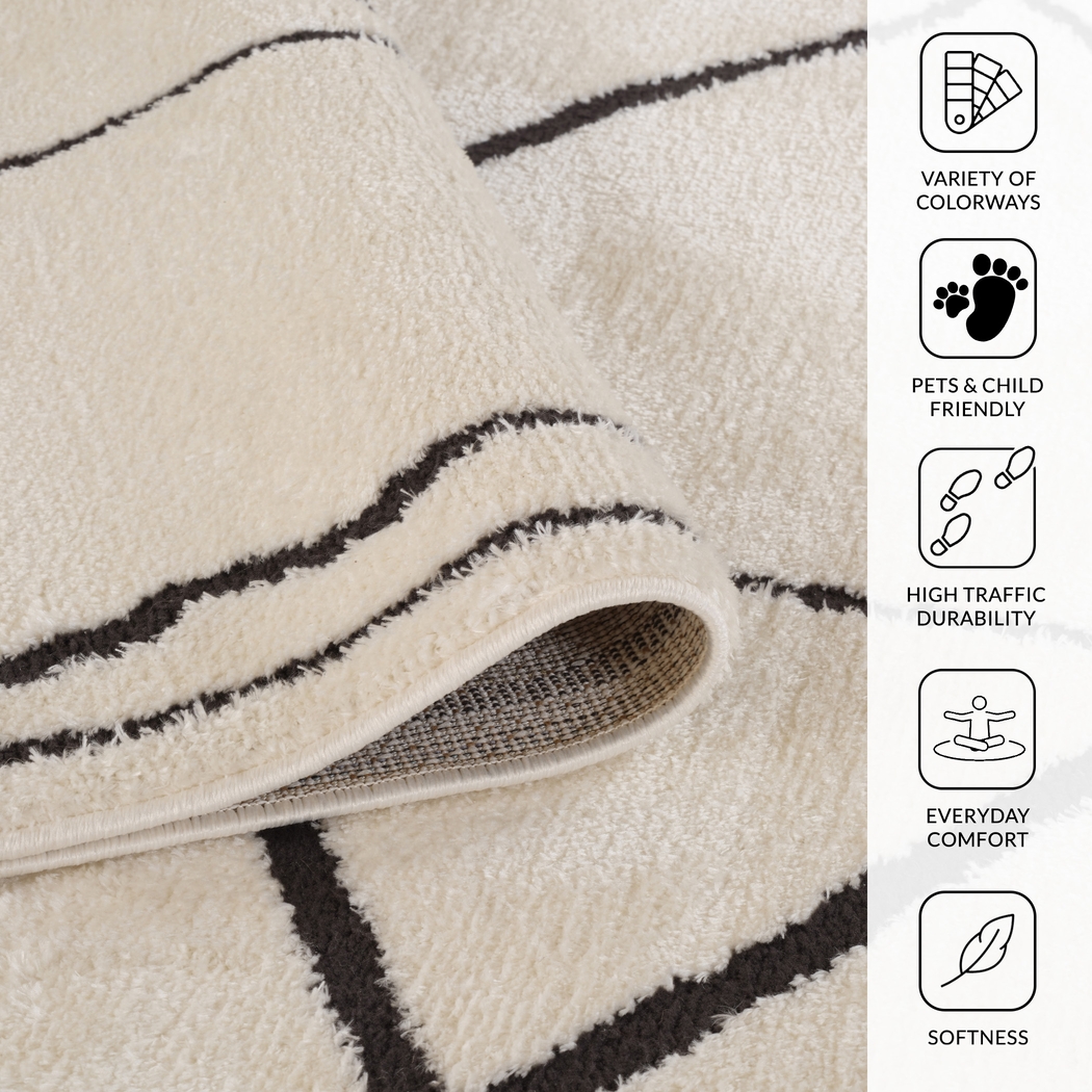 Damaray Black 8'9 x 11'9 Rug - Thumbnail - Image 4