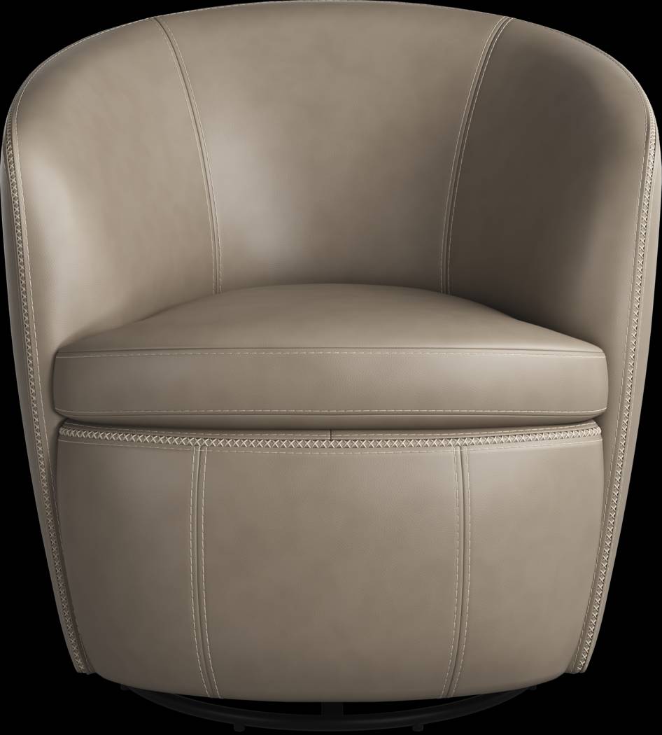 Damascus Stone Leather Swivel Chair - Thumbnail - Image 2