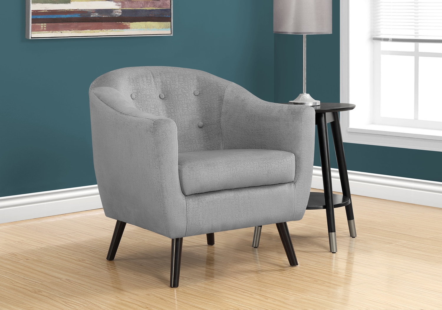 Dameron Gray Accent Chair - Thumbnail - Image 2