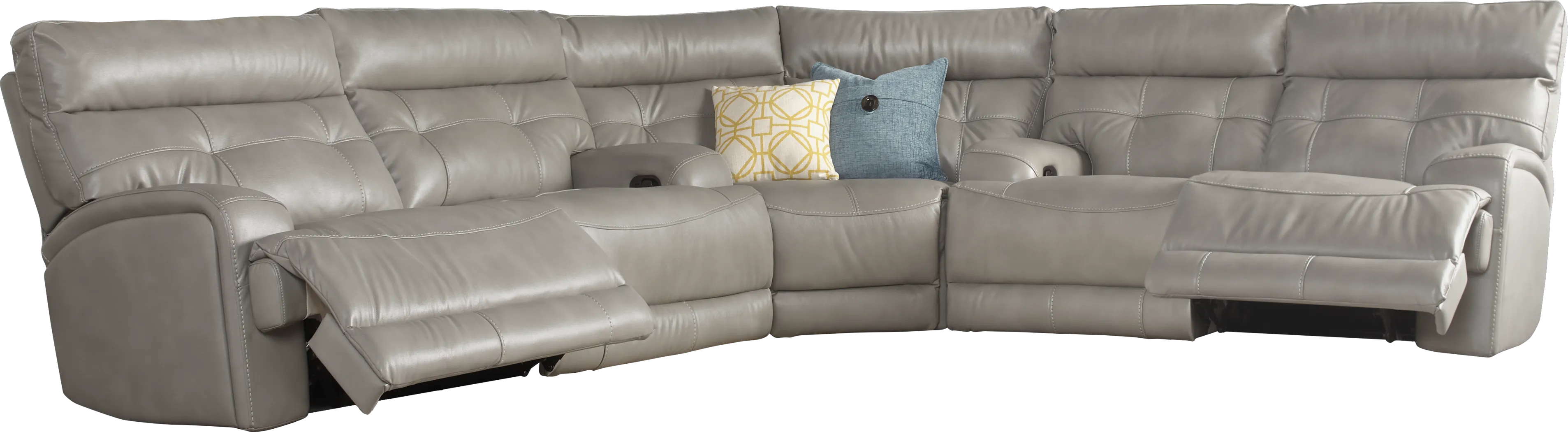 Damiano Pewter 3 Pc Sectional - Thumbnail - Image 2