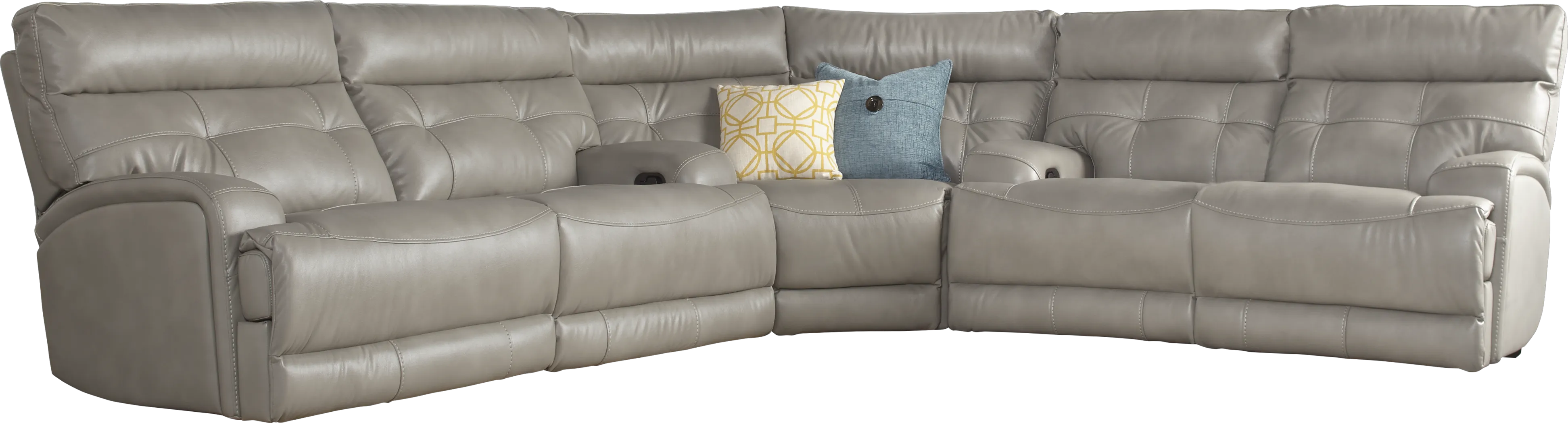 Damiano Pewter 3 Pc Sectional - Thumbnail - Image 1