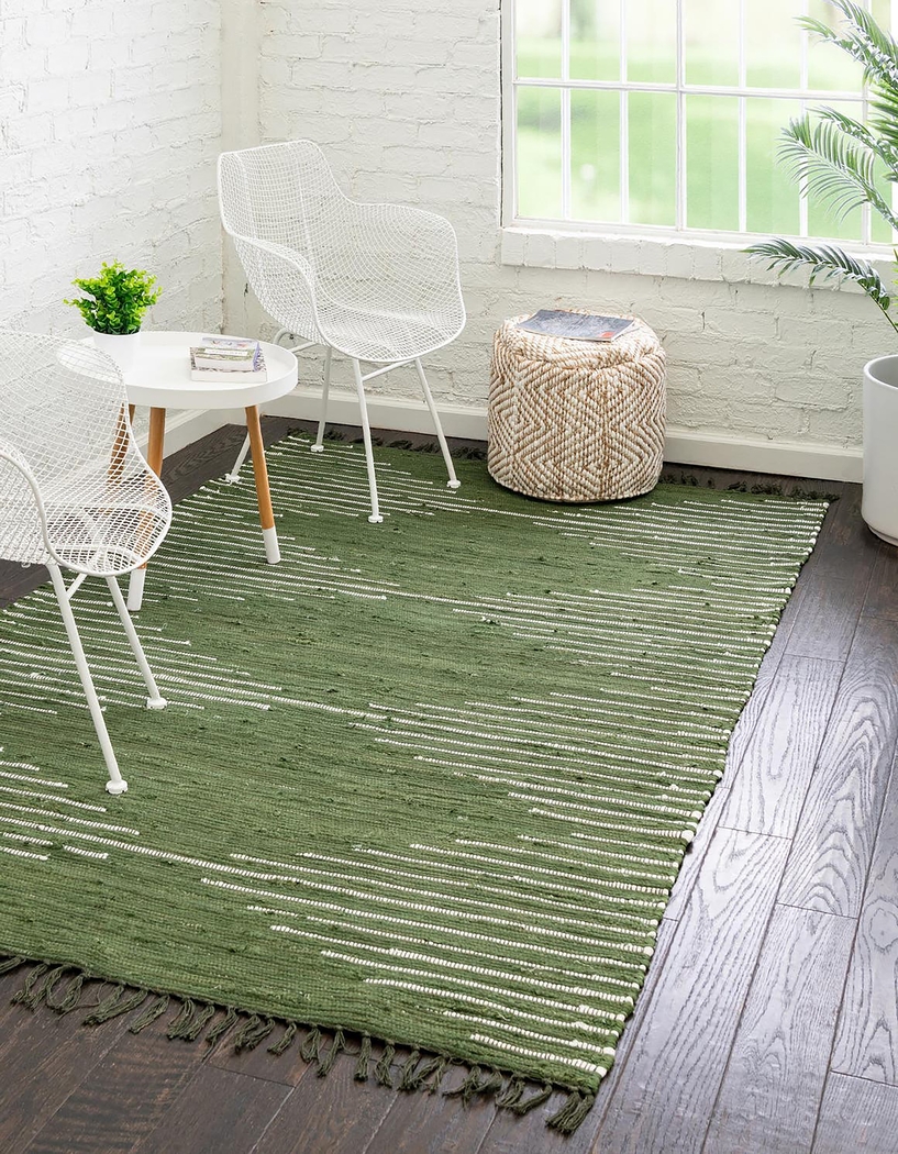 Damone Green 5'1 x 8' Rug - Thumbnail - Image 2