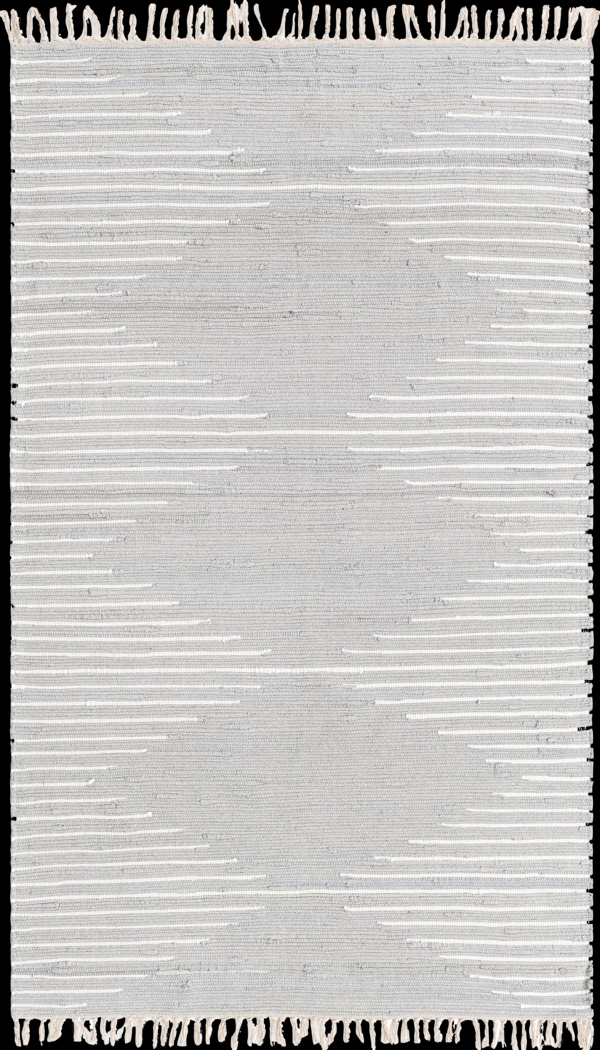 Damone Light Gray 5'1 x 8' Rug - Thumbnail - Image 1