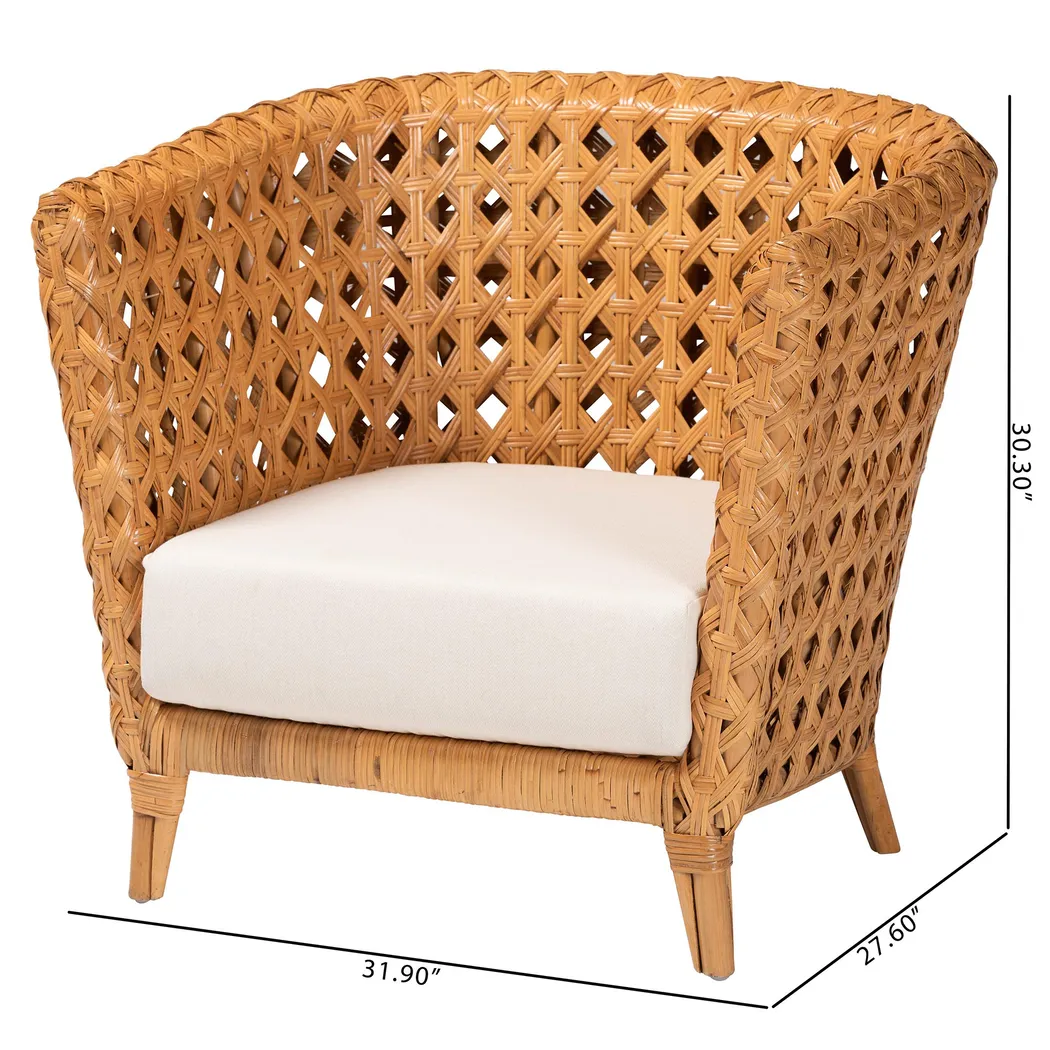 Dampeer Brown Accent Chair - Thumbnail - Image 3