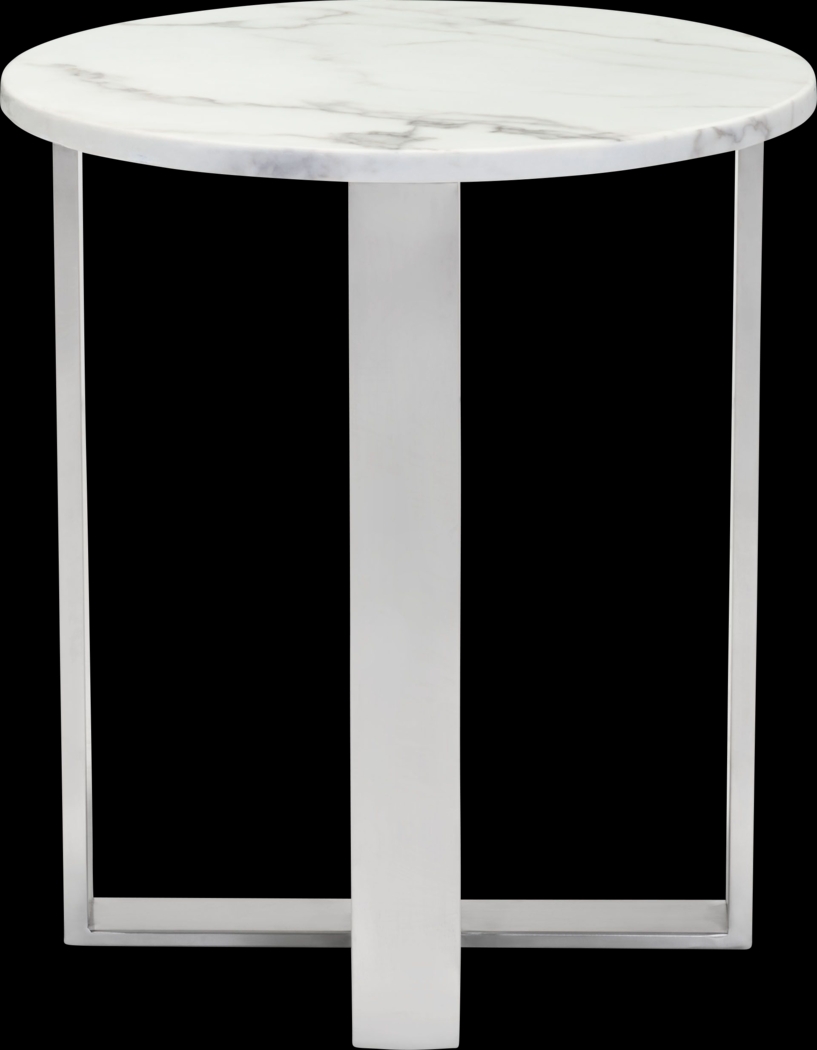 Dampezo White Accent Table - Thumbnail - Image 2