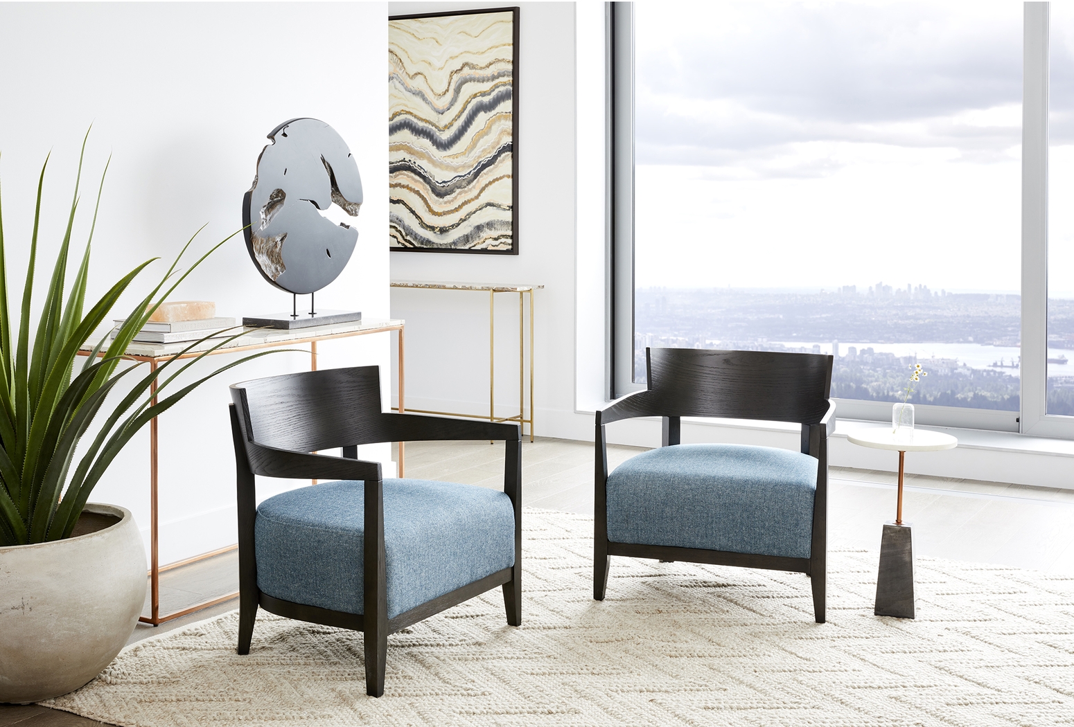 Dampier Gray Accent Chair - Thumbnail - Image 9