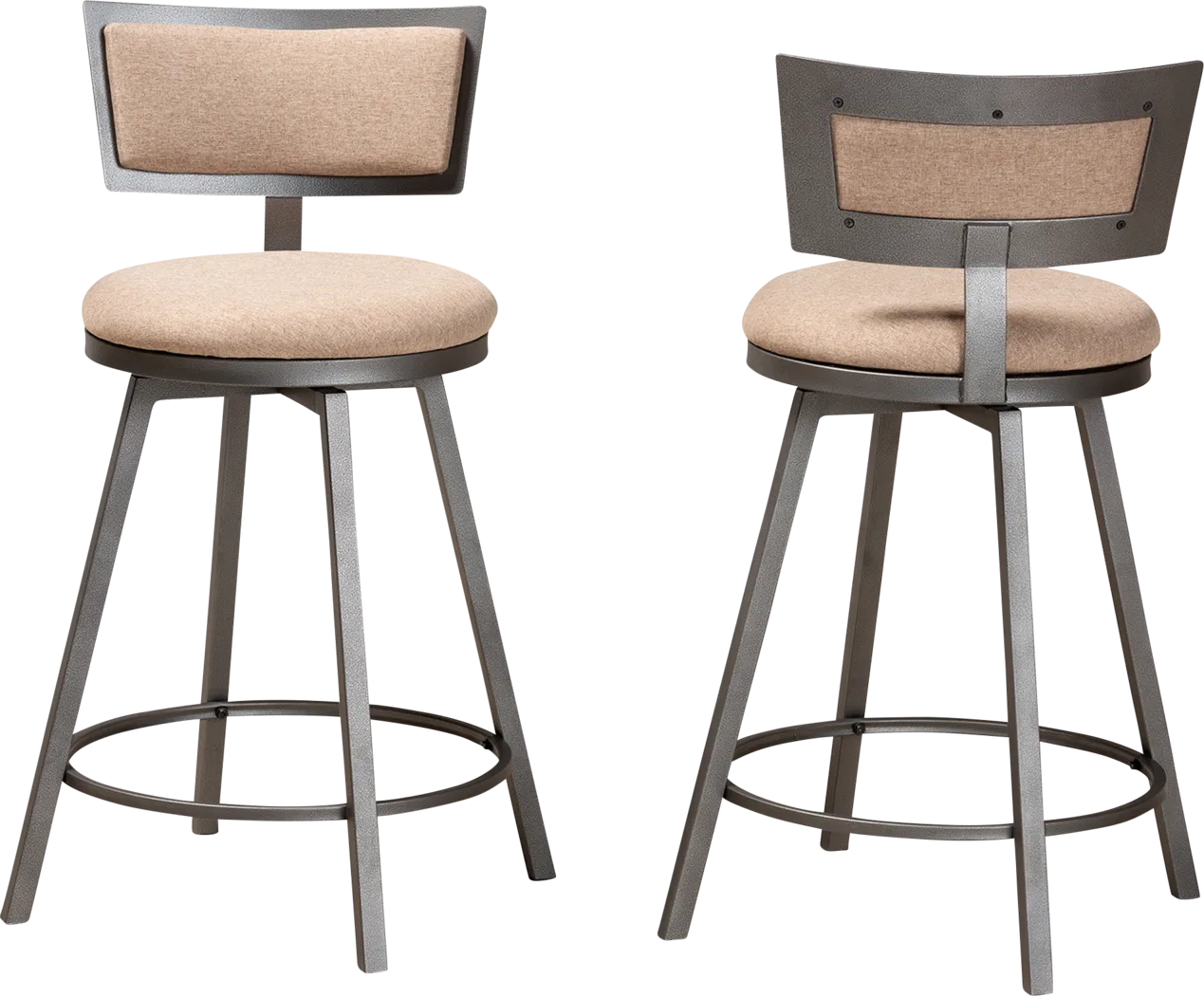 Damson Brown Counter Height Stool, Set of 2 - Thumbnail - Image 2