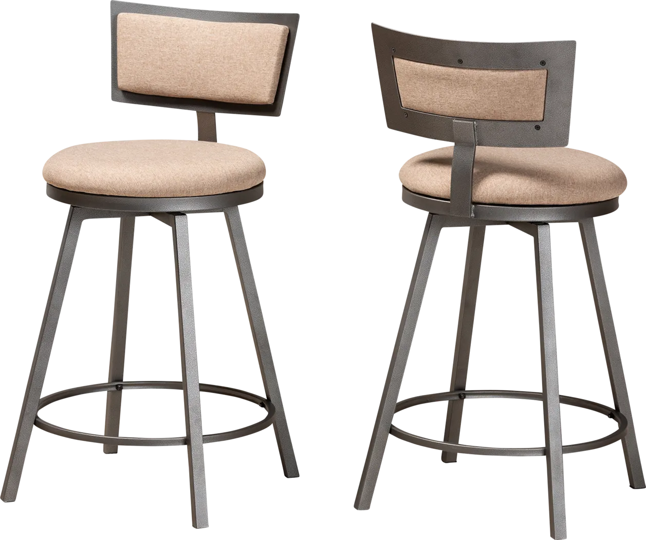 Damson Brown Counter Height Stool, Set of 2 - Thumbnail - Image 1