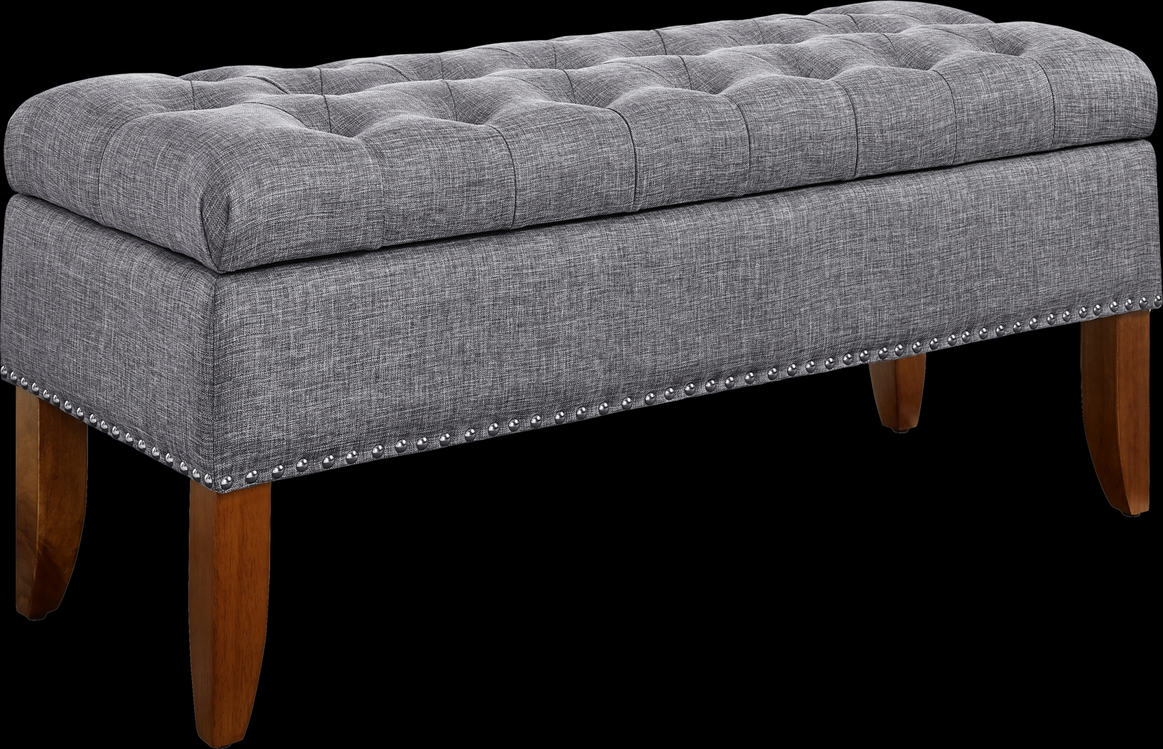 Dana Gray Storage Bench - Thumbnail - Image 1