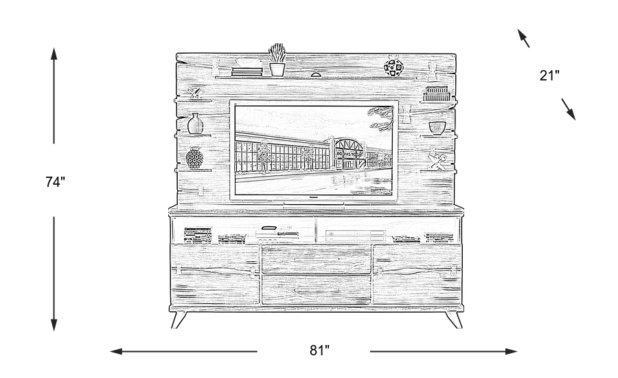 Dimension Image. Please refer to the Dimension Tab on this page for dimension details.
