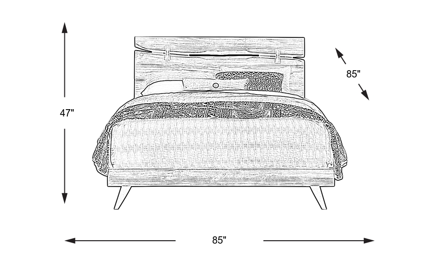Dimension Image. Please refer to the Dimension Tab on this page for dimension details.