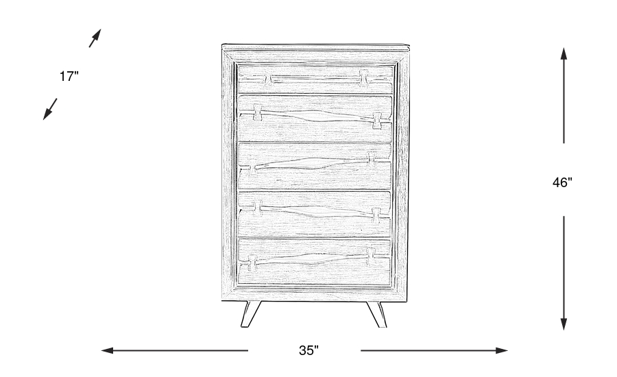 Dimension Image. Please refer to the Dimension Tab on this page for dimension details.