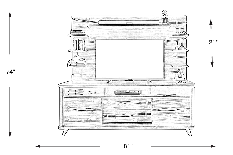 Dimension Image. Please refer to the Dimension Tab on this page for dimension details.