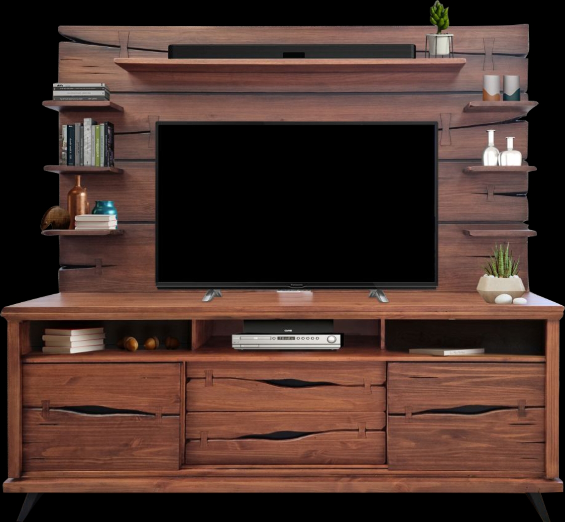 Dana Point II Brown 2 Pc Wall Unit - Thumbnail - Image 1