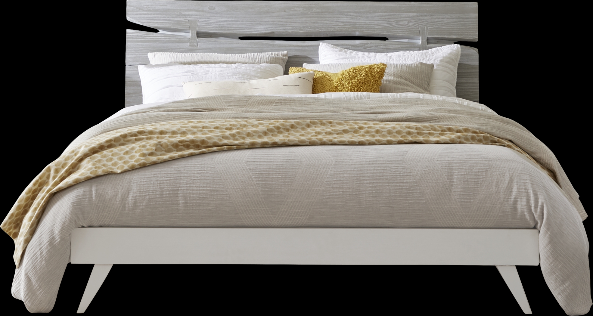 Dana Point White 5 Pc Queen Panel Bedroom - Thumbnail - Image 2