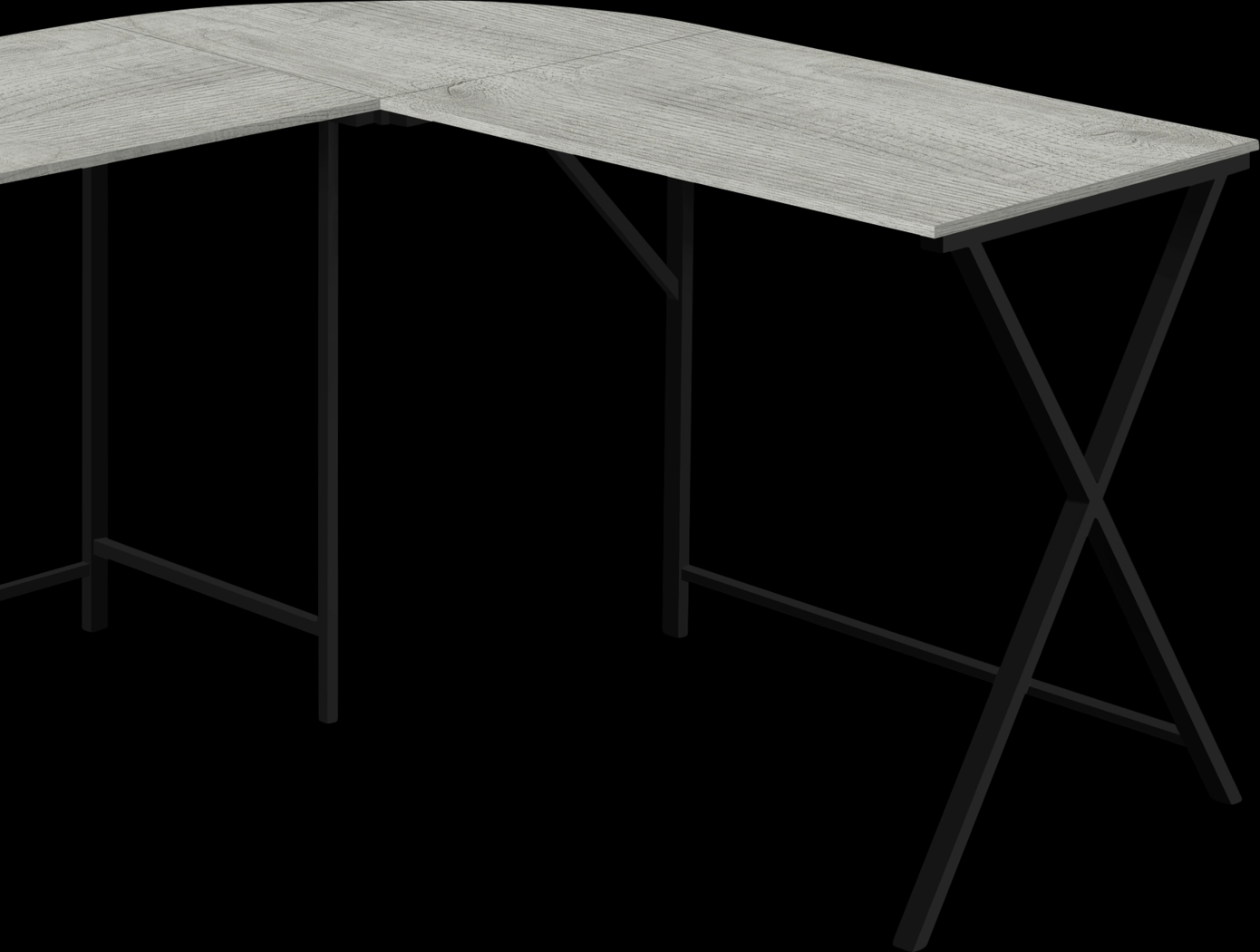 Danalyn Gray L-Shaped Computer Desk - Thumbnail - Image 2