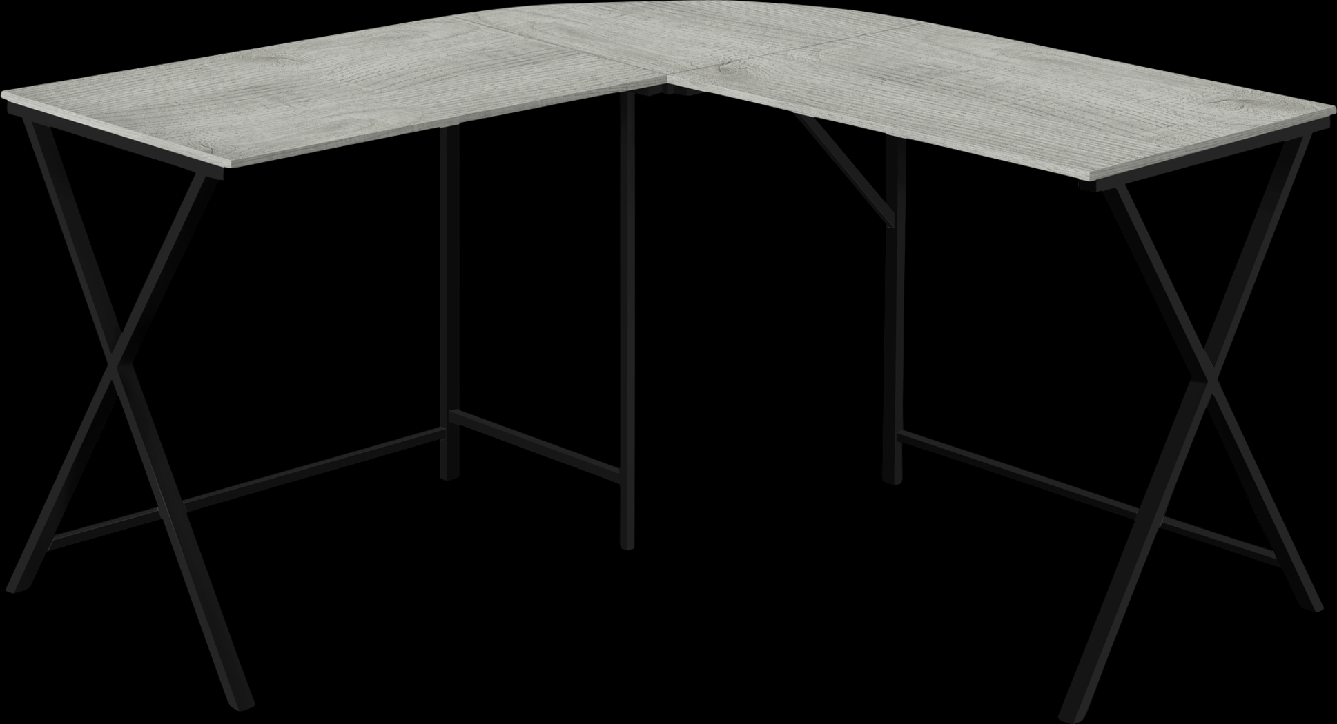 Danalyn Gray L-Shaped Computer Desk - Thumbnail - Image 1